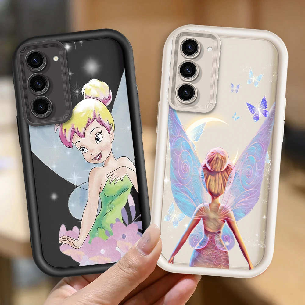 Tinker Bell Disney Princess For Samsung Note 20 S24 S23 S22 S21 S20 Ultra Plus FE A25 A23 A22 A15 A31 5G Eye Ladder Back