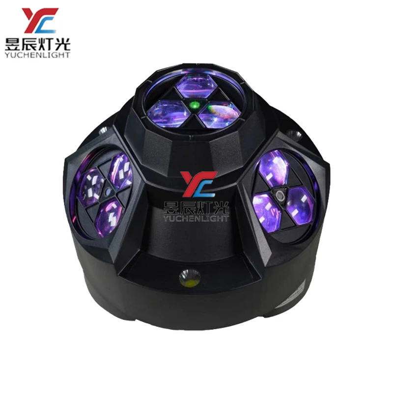 

New bar disco rotating headlamp KTV home sound-controlled internet-famous atmosphere light full-color beam laser light