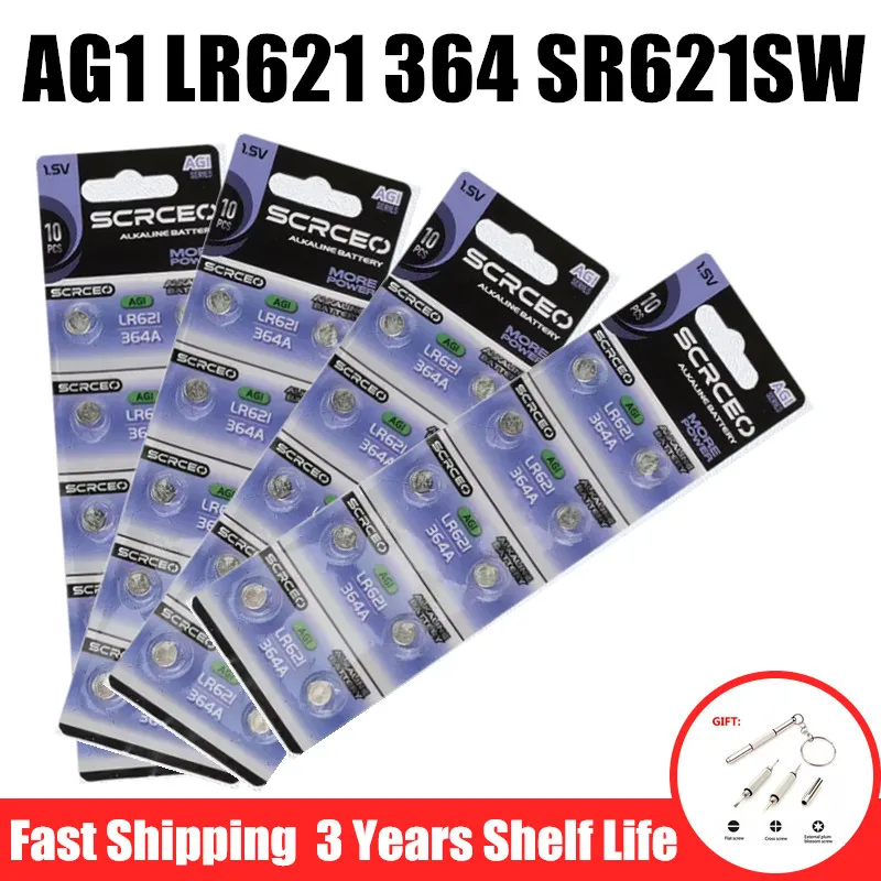 10-100Pcs 1.55V AG1…