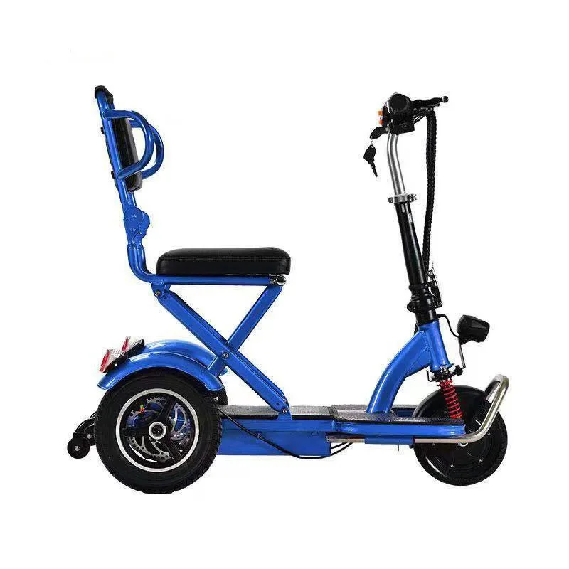 Cheap Price Handicapped Scooters Lightweight Folding Electric Bicycle Traveling Tricycles For Handicap