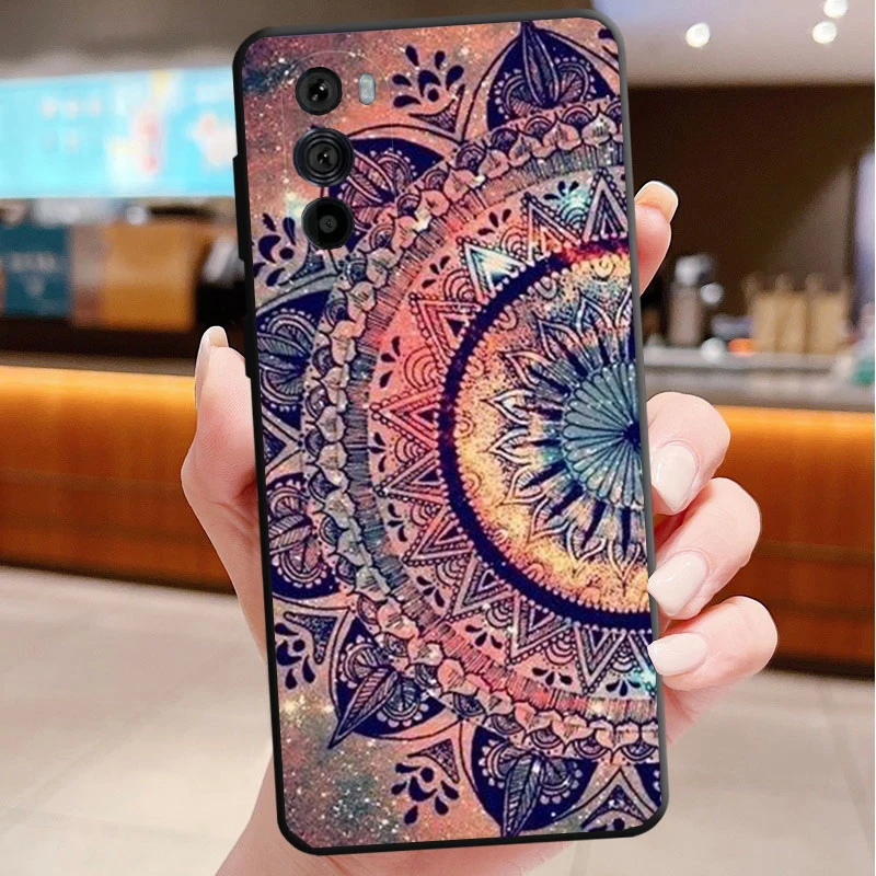 حافظة هاتف لهاتف موتورولا إيدج 50 40 برو 60 50 40 30 Ultra Neo Fusion Moto G85 G72 G53 G54 G84 G13 G32 ماندالا زهرة الطوطم #5