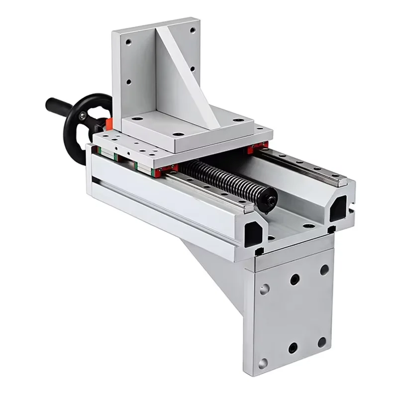 Up-and-down type displacement table, translation table, manual linear motor slide table, with position display panel