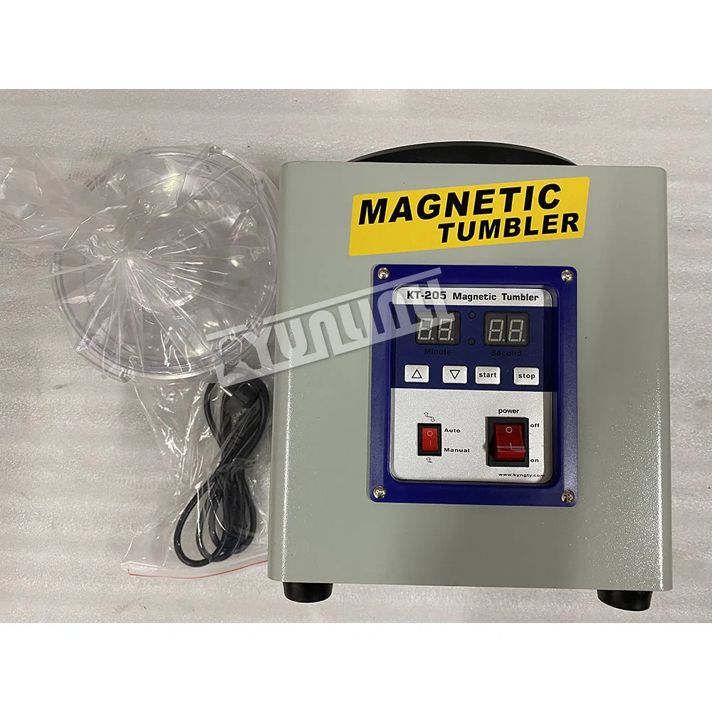 1100g Electric Magnetic Tumbler 110V/220V Ferromagnetic Powerful Polisher Magnetic Tumbler Polishing Machine KT-205