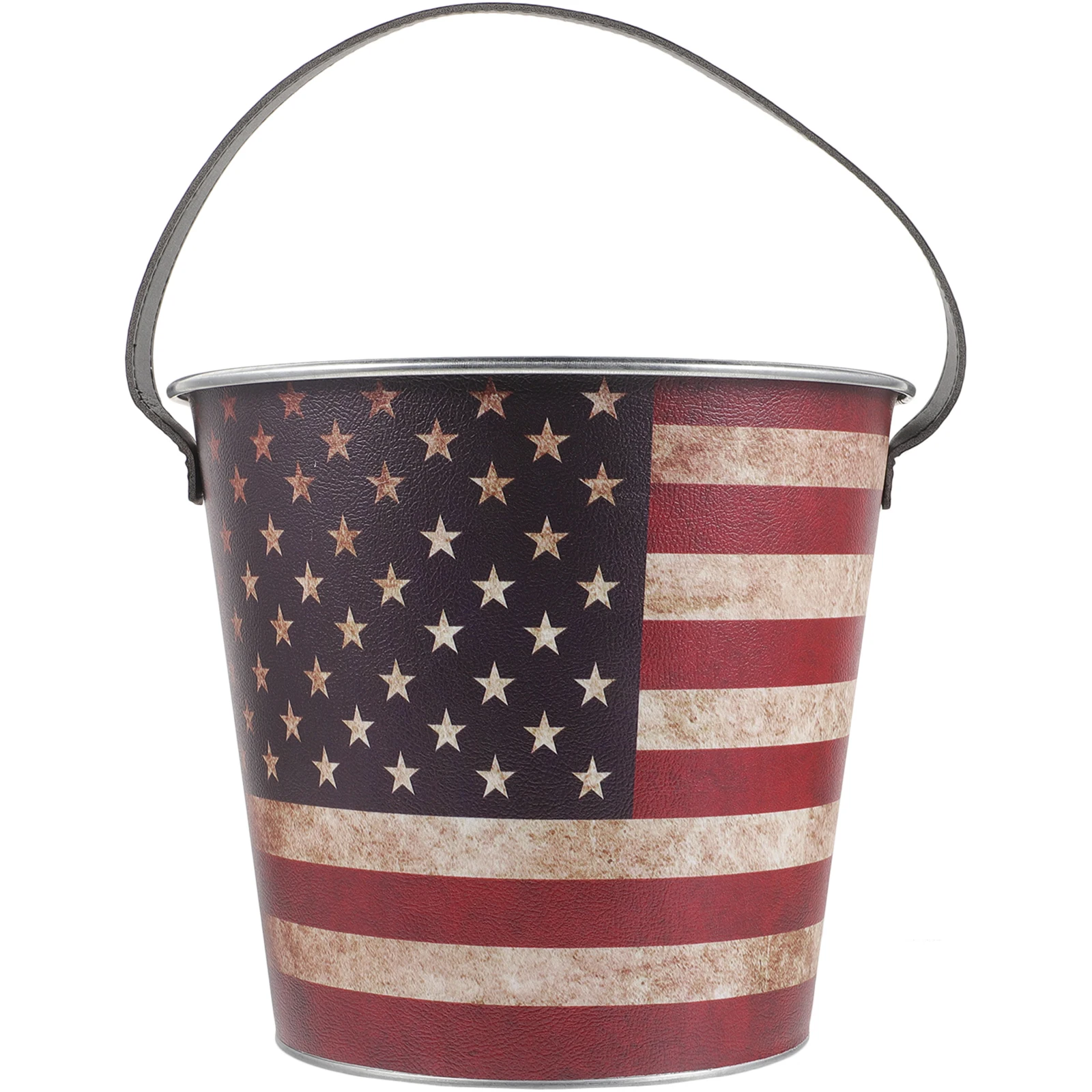

Retro Iron Ice Bucket for Bars KTV Beer Cooler Scratch Resistant Metal Drink Buckets Parties Storage