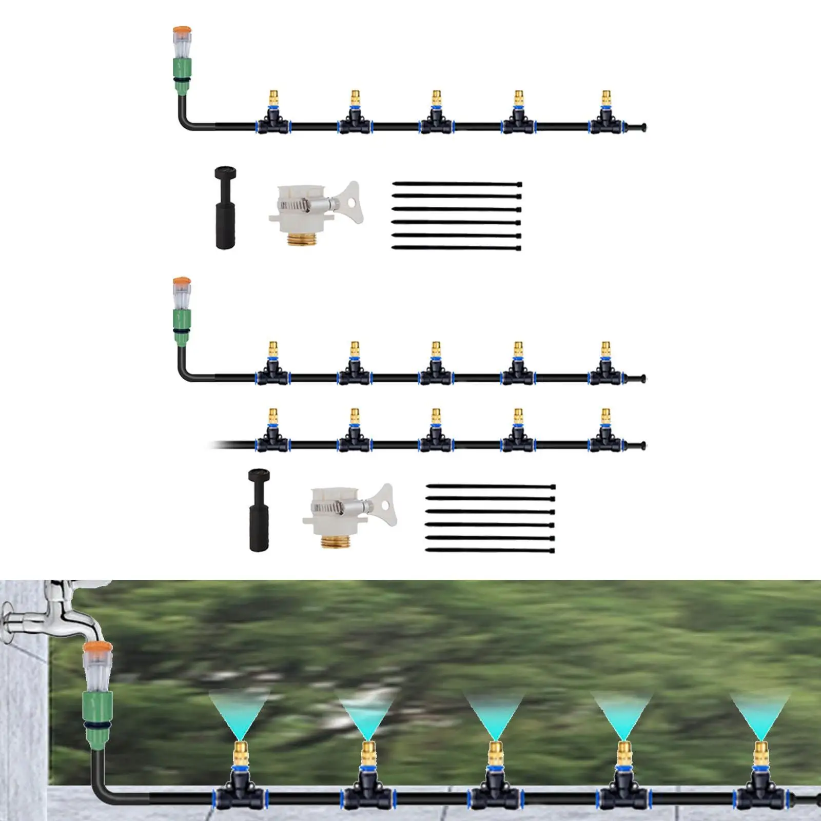 

Набор для орошения сада, насадка для бытового общественного питания, практичное использование, регулируемая