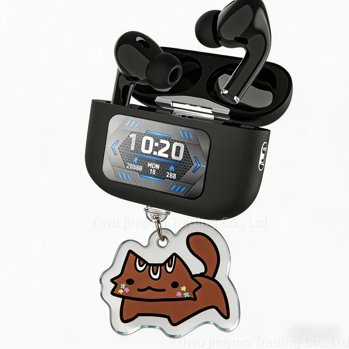 Game themed dandys world cat USB C dust plug cute acrylic decorative accessory for all mainstream type C cell phones and earbuds - view 2
