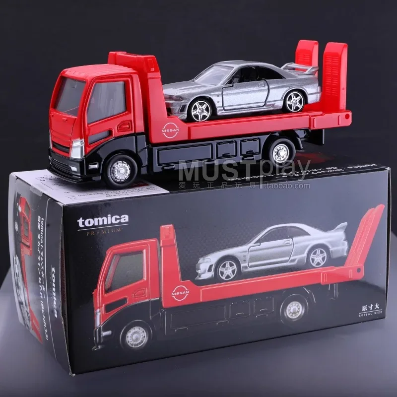 Takara Tomie Premium Transporter Nissan Gtr R33 Auto Legering Motorvoertuig Diecast Metalen Model Kids Speelgoed Voor Kinderen Jongen