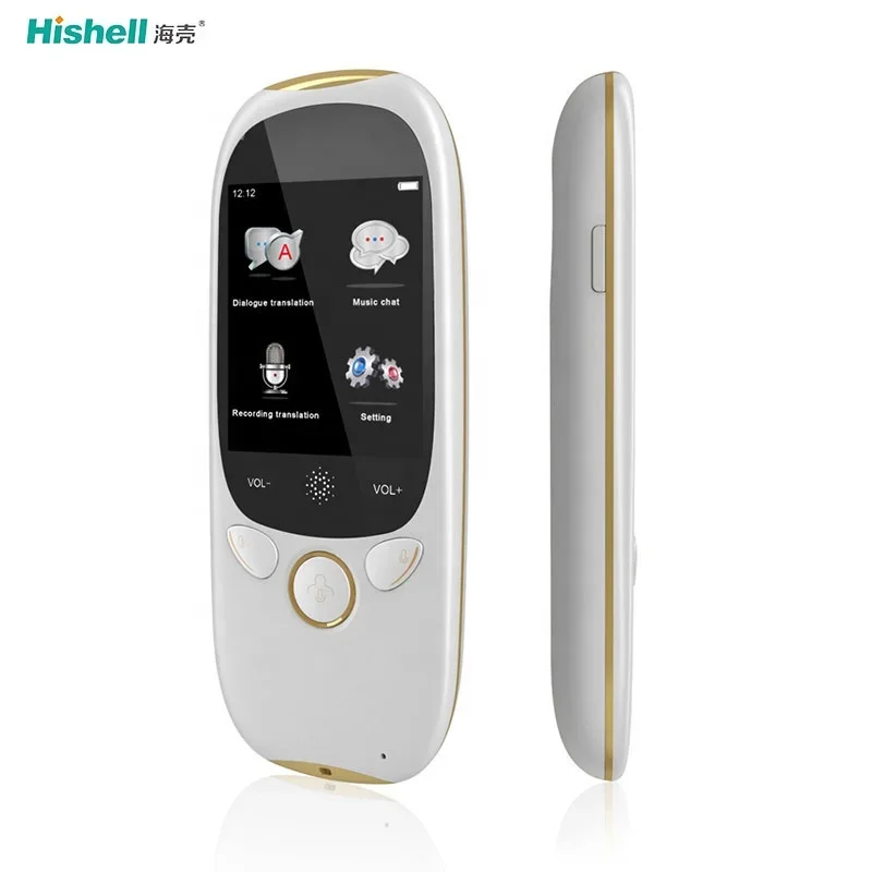 

Smart Offline Language Translator Device, Delicacy Portable Instant Voice Translator Two Way WiFi 2.0inch HD Touch Screen