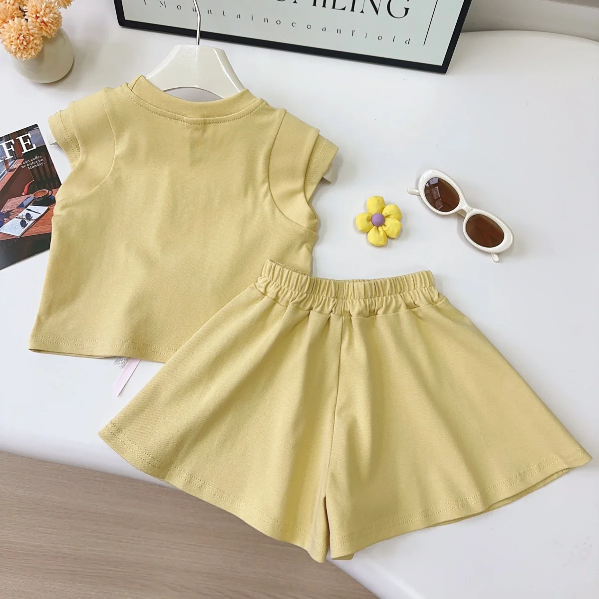 Girls Clothes Sets Summer 2026 Children Cotton T-shirts Shorts 2pcs Cute Suit For Baby Princess Outfits Kids Casual Tracksuits 6