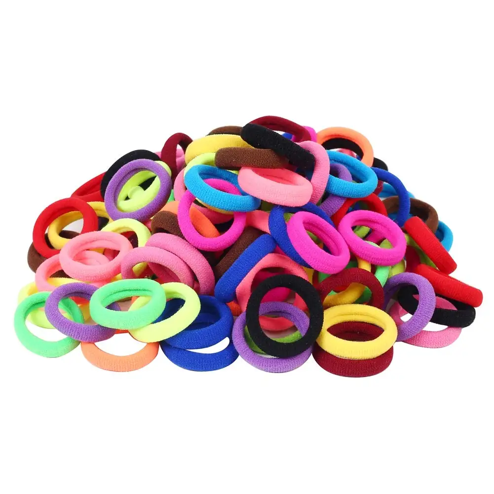 50g Kids Hair Ties, About 250pc Hair Bands Girls Macaron Rubber Band for Girls and Kids, Multicolor Seamless Hair Bands Elastic