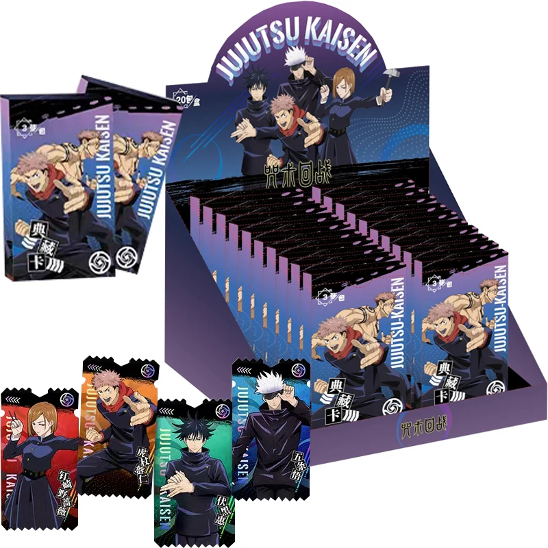 

Jujutsu Kaisen Cartoon Toys Gifts Anime Character Cards Game Anime Peripheral Collectible Edition Collection Cards Boys Favorite