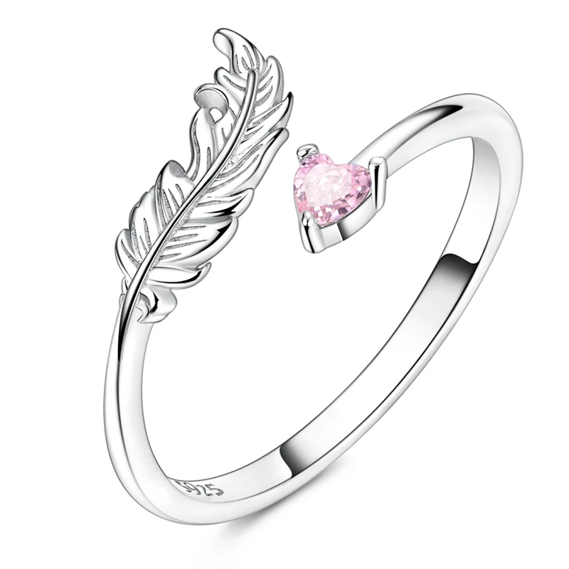 Women's Blue Star Clover Adjustable Ring, 925 Sterling Silver