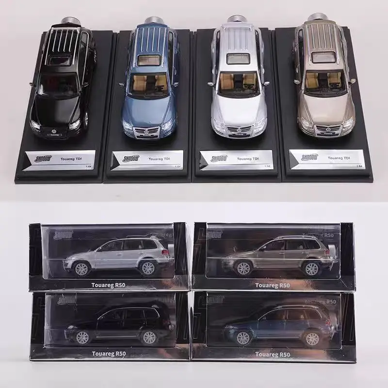 

Литой под давлением SHADOW, масштаб 1:64, VW Touareg R50, модель автомобиля из сплава, Коллекционная игрушка, подарок, сувенир, украшение для дисплея