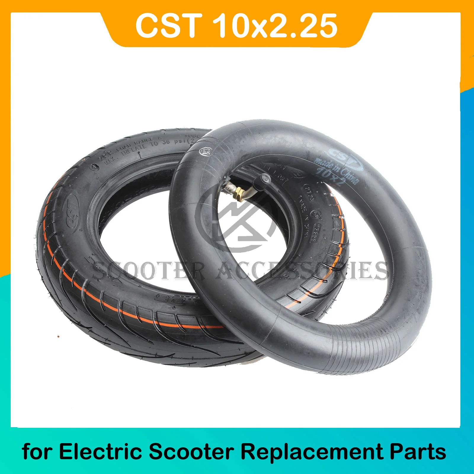 CST 10x2.25 Pneumatic Tire Inner Outer Tube for Electric Scooter 10 Inch High-Quality Tyre Replacement Parts