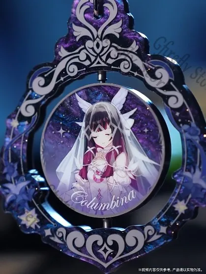 

Columbina Arlecchino Flins Genshin Impact Skirk Tartaglia Wanderer Series Rotating Pendants Official Ornaments Hanging Drop
