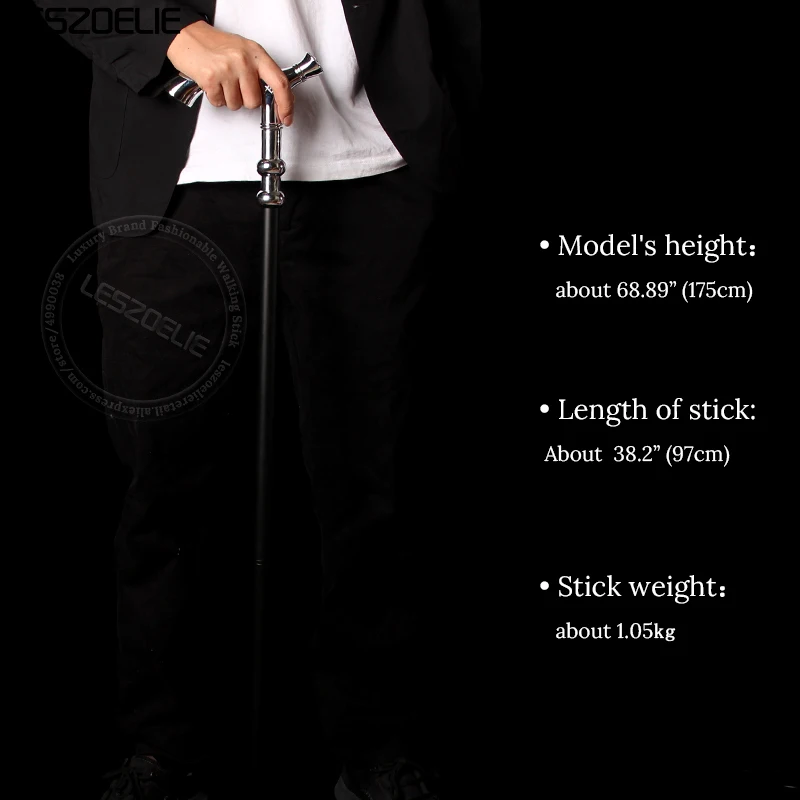 Bright Silver Luxury Masonic Walking Stick Men Mysterious Sun And Moon Decorative Walking Cane Women Elegant Retro Walking Stick