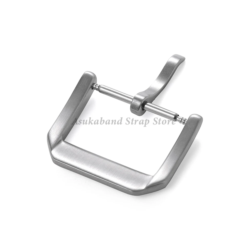 16 مللي متر 18 مللي متر 20 مللي متر مشبك من الفولاذ المقاوم للصدأ مشبك خفيف الوزن لـ IWC حزام من الجلد الطبيعي مشبك معدني ماتي اللون الفرقة زر