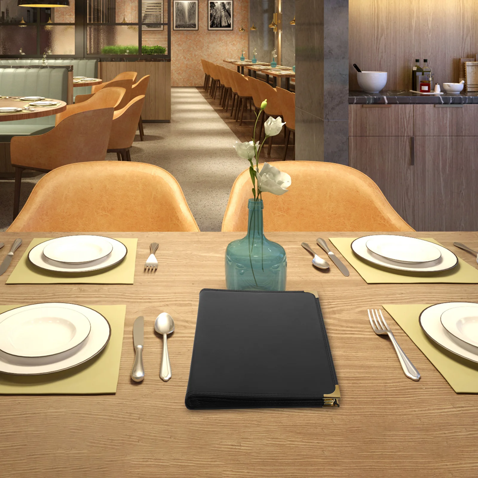 

Transparent PVC Recipe Book Menu Holder for Restaurant Bar Cafe Spill Resistant Menu Cover Organizer Professional Dining