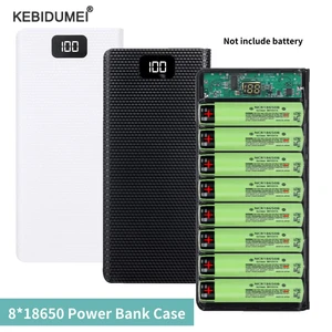 DIY 8*18650 Kotak Penyimpanan Pengisi Daya Bank Daya Baterai 5V Kotak Dudukan Baterai USB Tipe C Ganda PD QC3. 0 Pengisian Cepat untuk Ponsel Cerdas 12 baterai penjualan terbaik jt bc200 15 - №