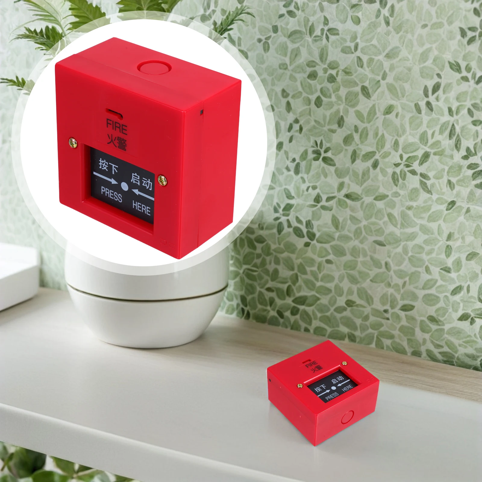 نقطة الاتصال اليدوية القابلة لإعادة الضبط، زر إنذار الحريق في حالات الطوارئ، مفتاح إنذار يدوي، تفعيل سريع لأنظمة الحرائق التقليدية #1