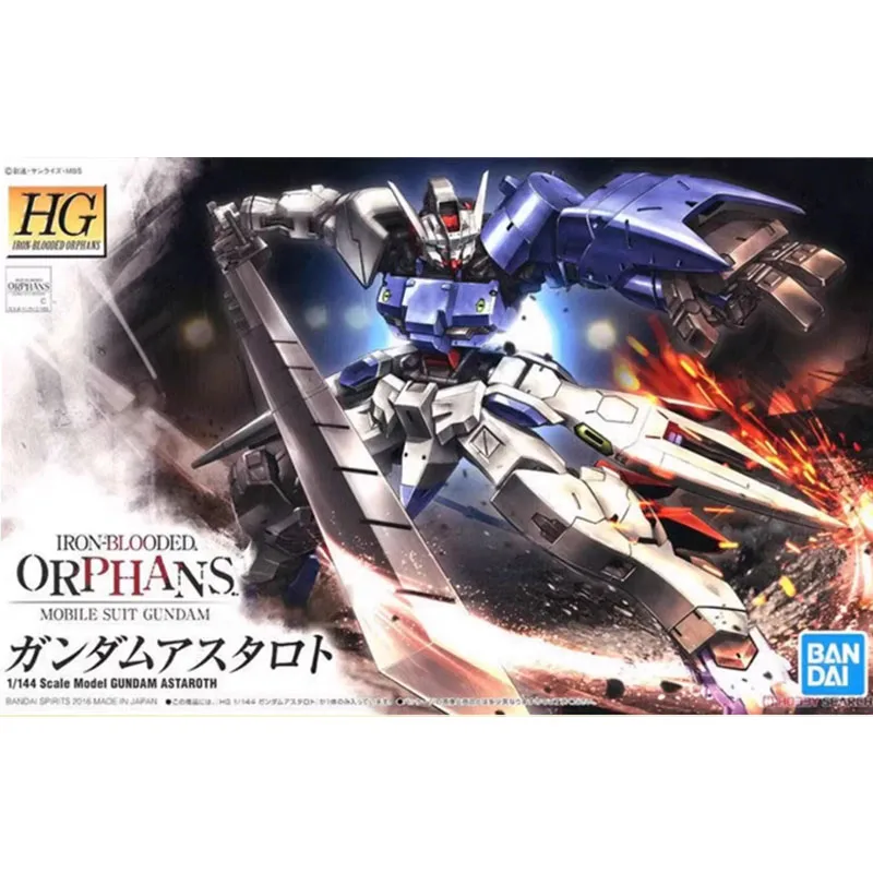 Bandai Original HG IBO 1/144 GUNDAM GUNDAM ASTAROTH Anime Action Figure Assembly Model Toys Collectible Model Gifts for Children