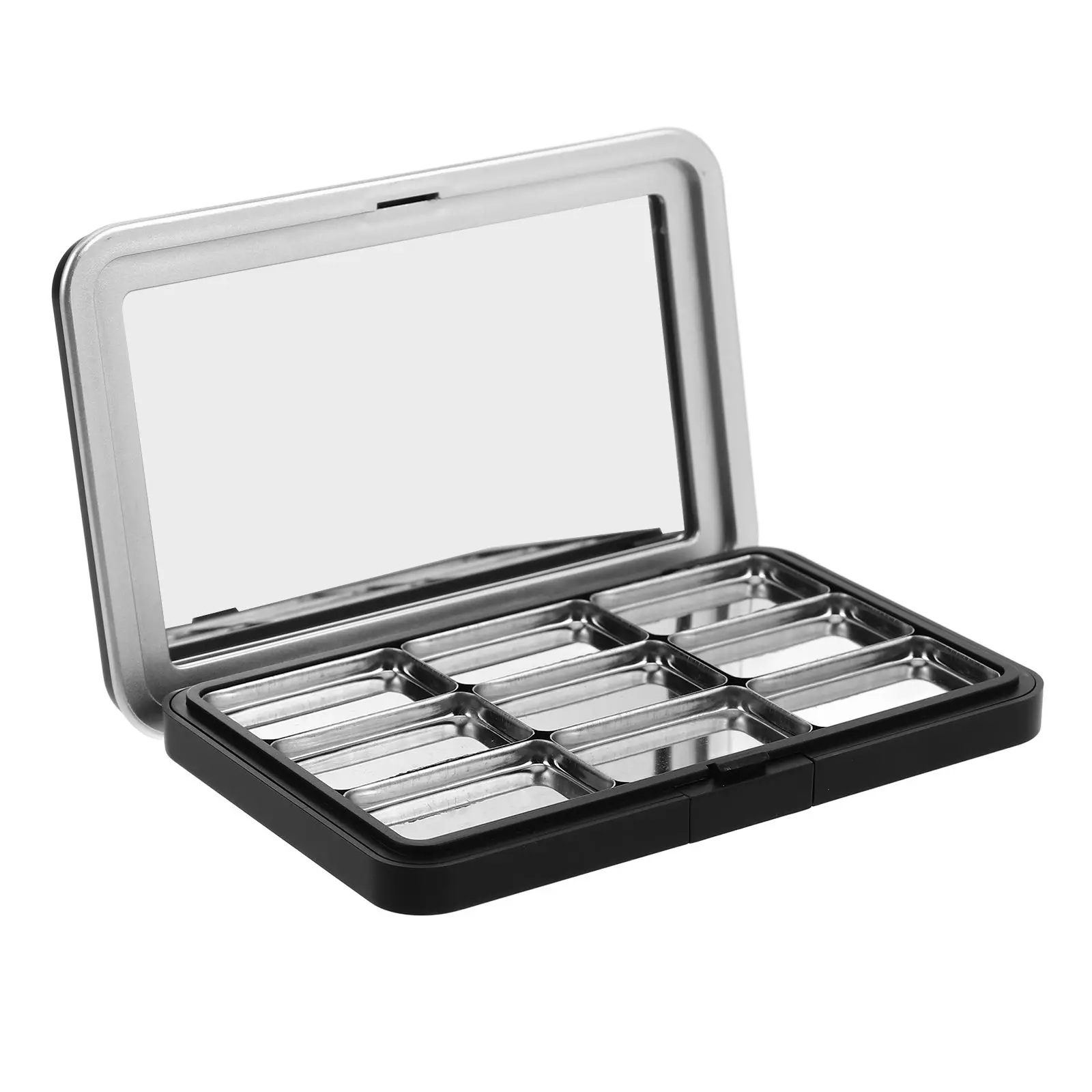 

1 set Black Magnetic Palette Eyeshadow Blush Highlight Storage Box Empty Refillable Case Travel ganizer Makeup Container