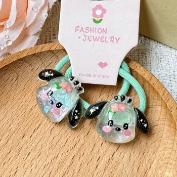 10條裝可愛閃亮透明三麗鷗Hello Kitty Kulomi動漫髮繩,高彈性髮箍,適合女孩,兒童禮物 10 最佳銷售 Hello Kitty婚禮 - №4