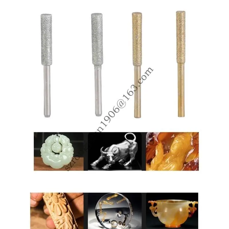 

2pcs Emery Chainsaw Sharpener Bit High Hardness Grinding Stone File for Efficient Chain Maintenance Enhances Durability
