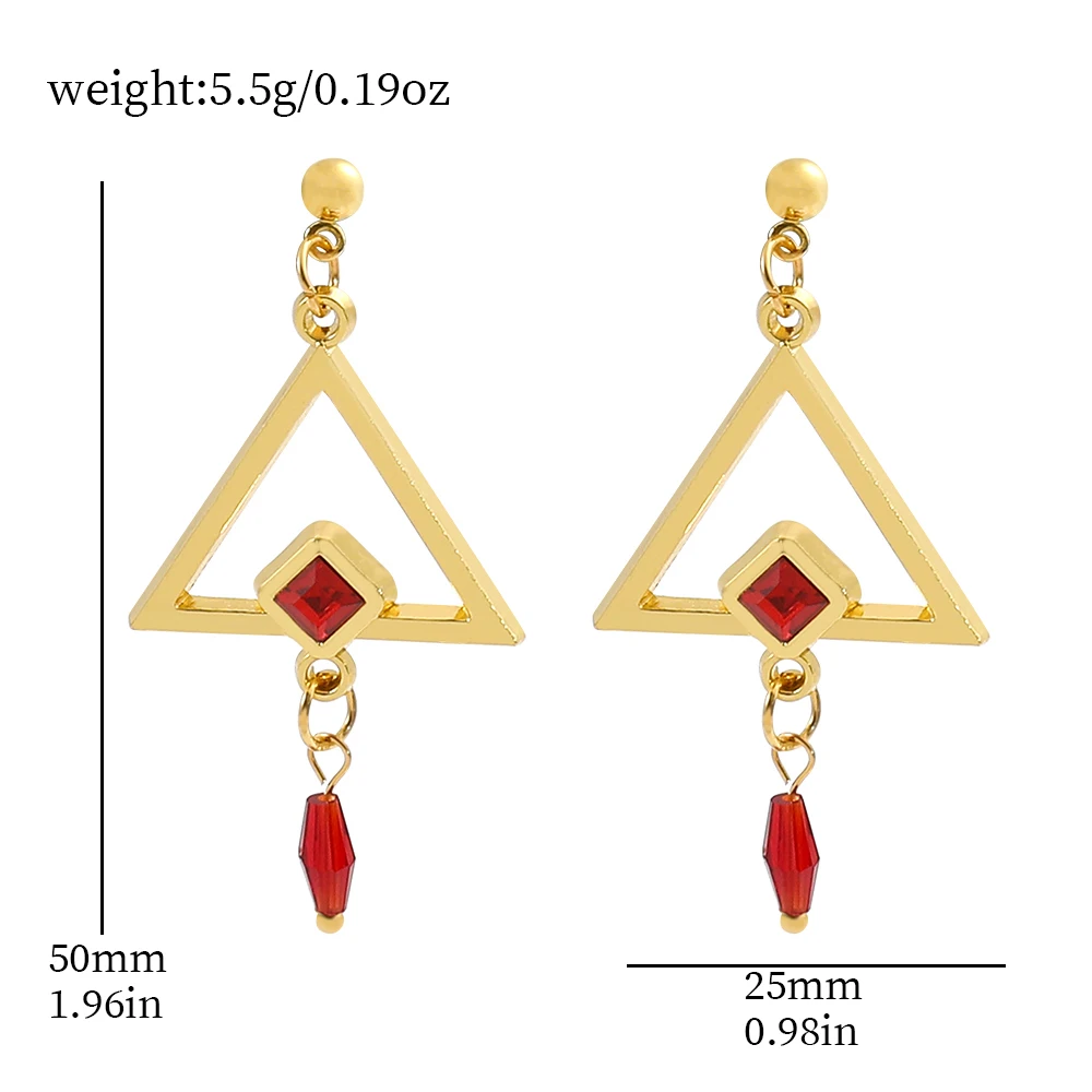 Anime Earrings Genshin Impact Dehya Dangles Ear Ring Cosplay Prop