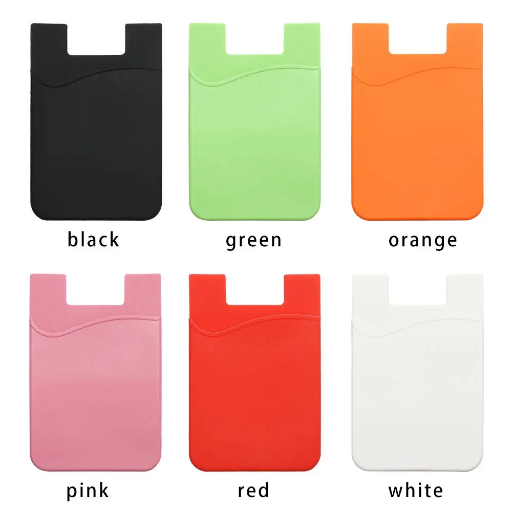 Picture 7: Adhesive Sticker Cellphone Accessories Business Credit Pocket Cell Phone Holder Wallet Case ID Card Holder