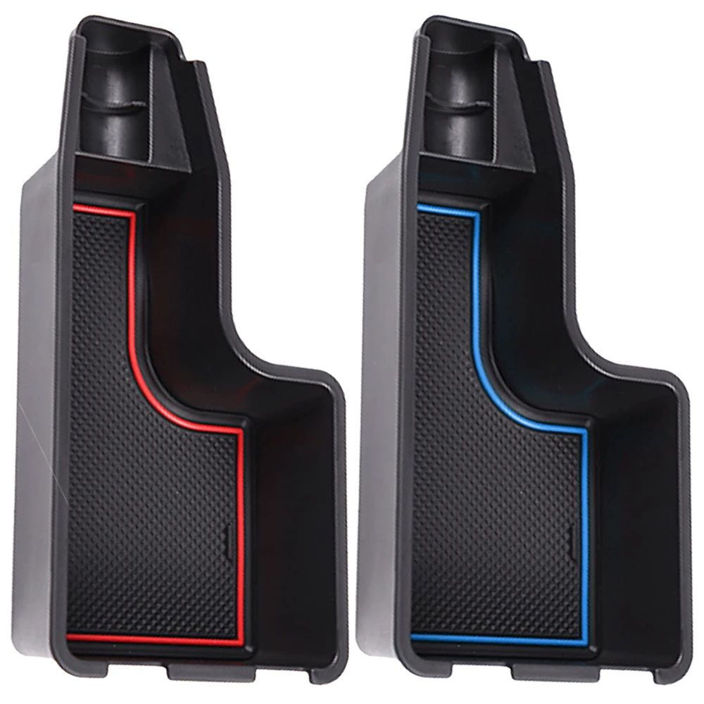 

ABS Armrest Storage Box for Toyota Rise Raize 2019 2020 2021 2022 Tray Car Center Console Organizer with Waterproof Mat Blue/Red