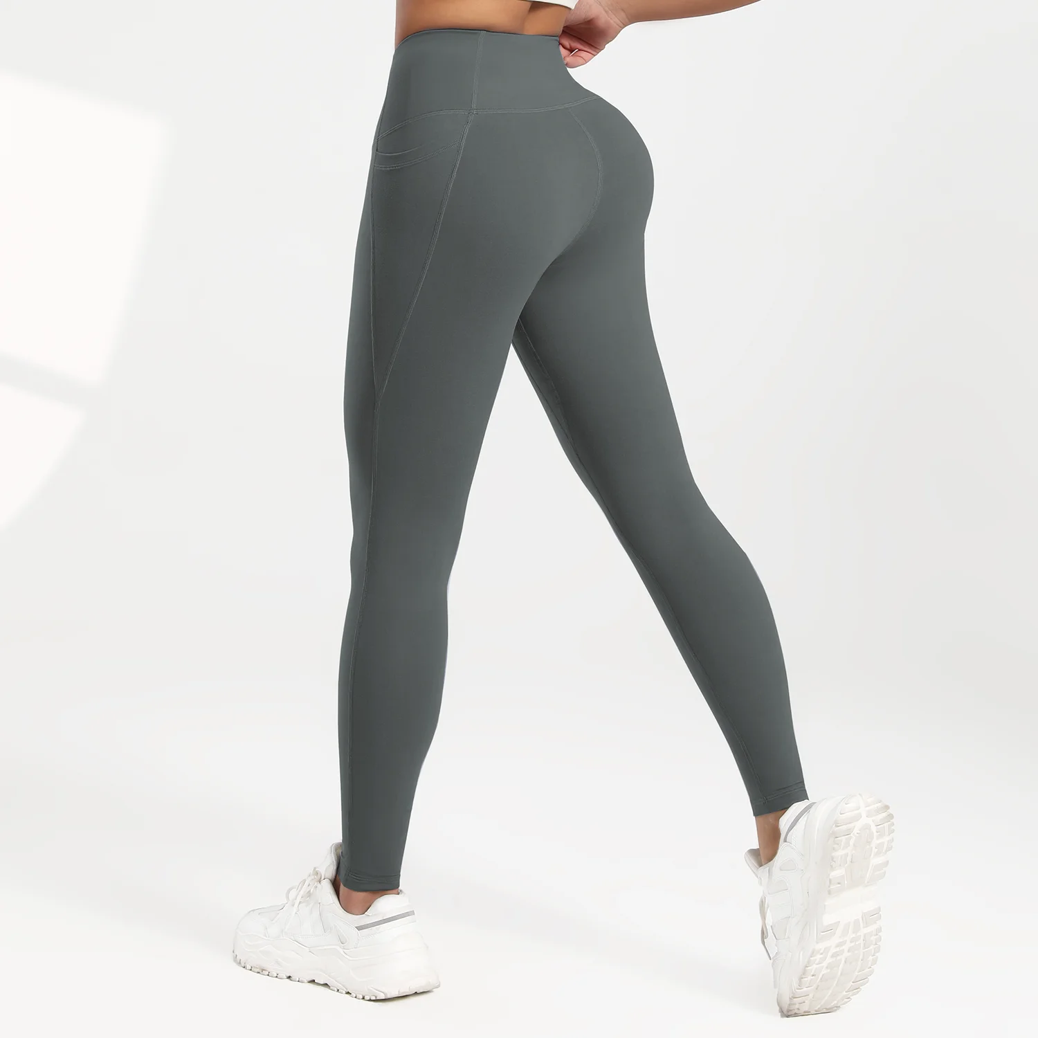 2025 Sexy Pockets Gym Leggings Women Skinny Stretch Sport Fitness Leggings Casual One Pieces Pants High Waist