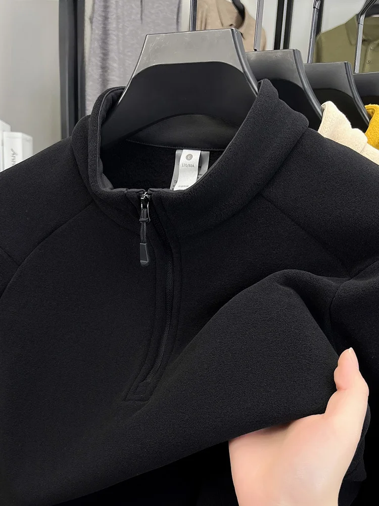 

Мужская модная двусторонняя толстовка Lormen Thiened, теплая повседневная уличная одежда, осень-зима, длинный свек из полиэстера