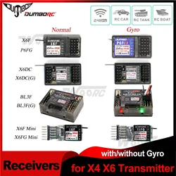 DUMBORC X6F P6FG X6DC X6DCG BL3F(G) 6CH 6 Channel Receivers Gyro for X6 X4 Transmitter Remote Controller RC Car Light Control