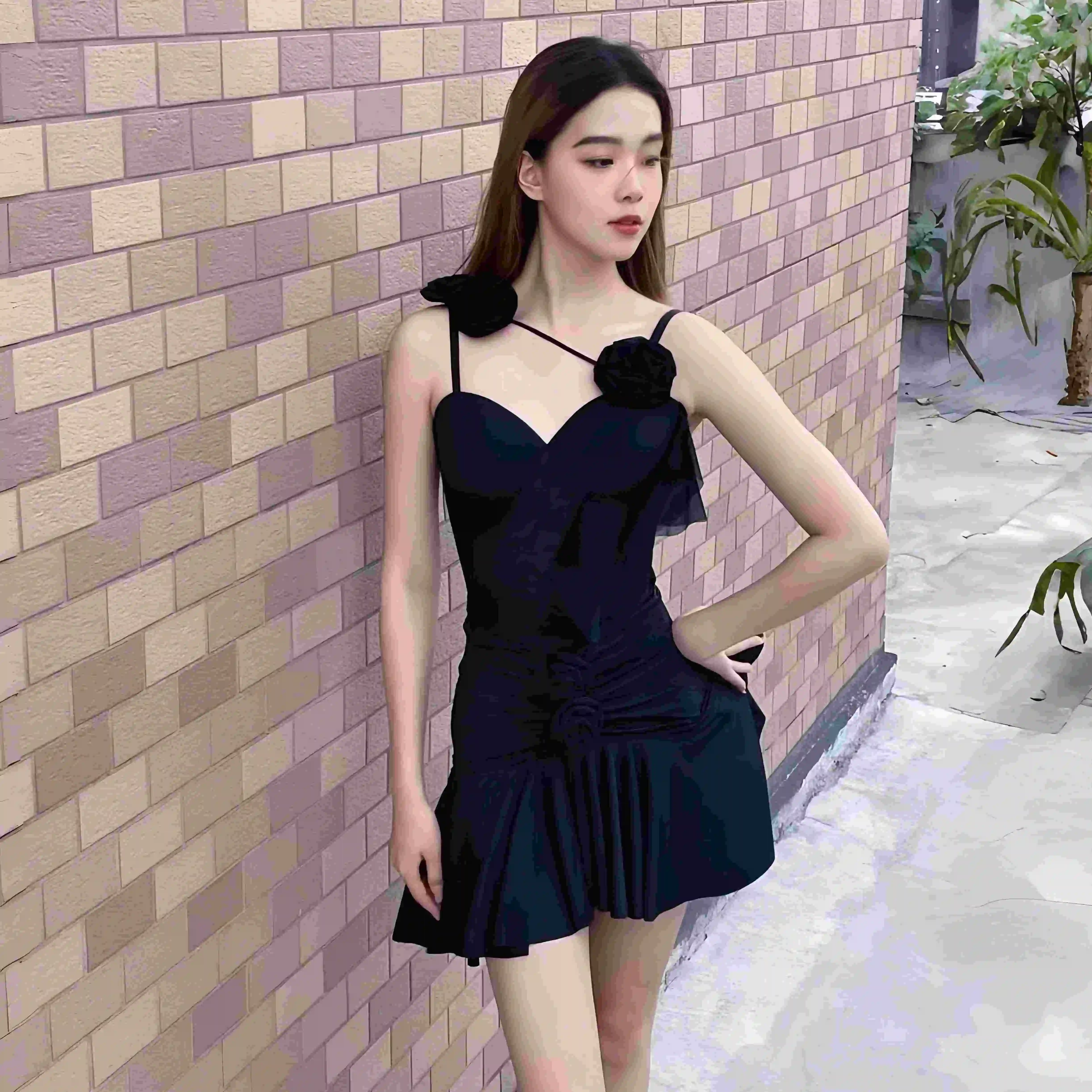 

Latin Dance Costumes Women Dress Strap Jumpsuit Split Suit Practice Clothes Adult Female Samba Chacha Latin Dance Tops DN20803