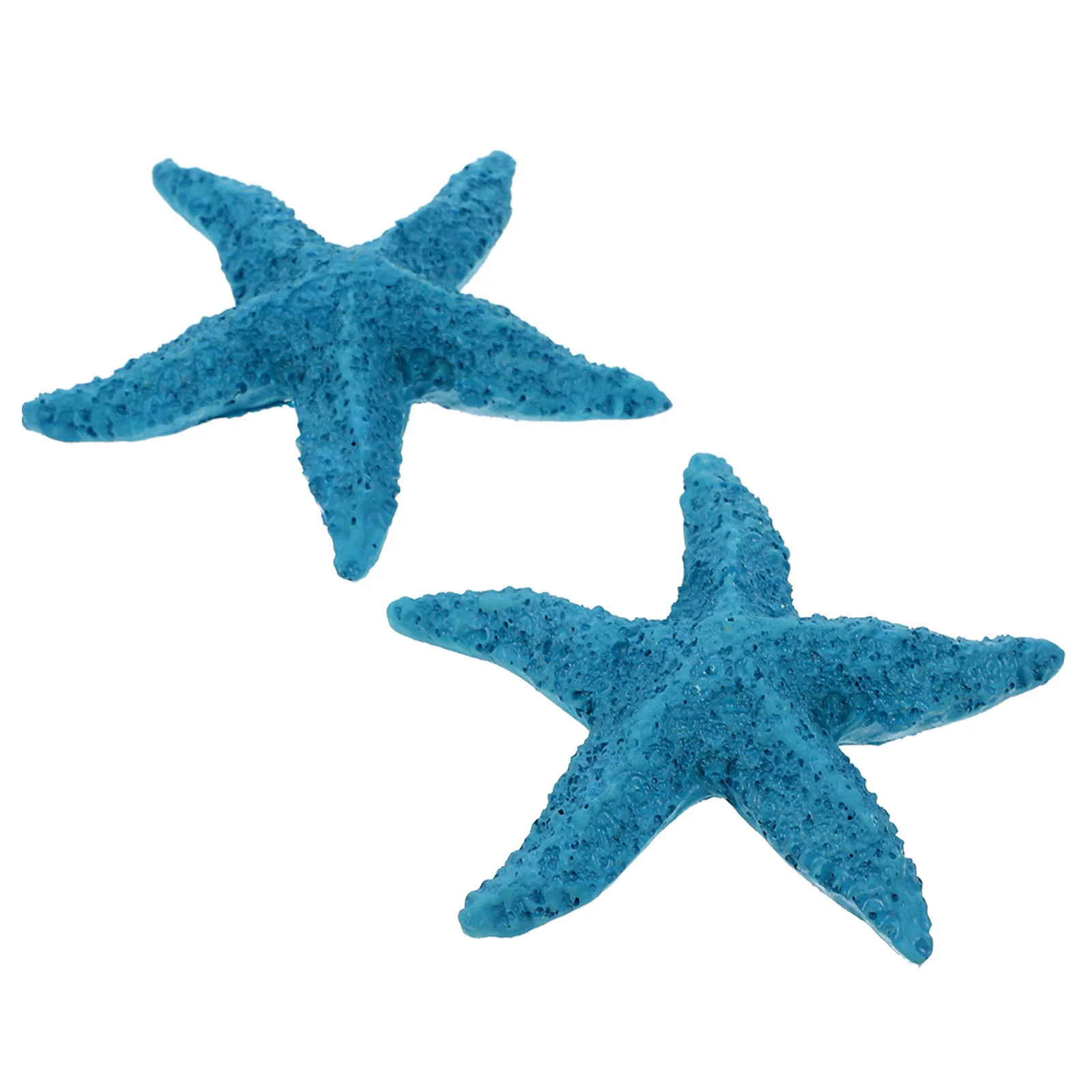 Betta Fish Toys Five Finger Starfish Decorate Tank Landscape Natural Sky-blue Seaside Accessories