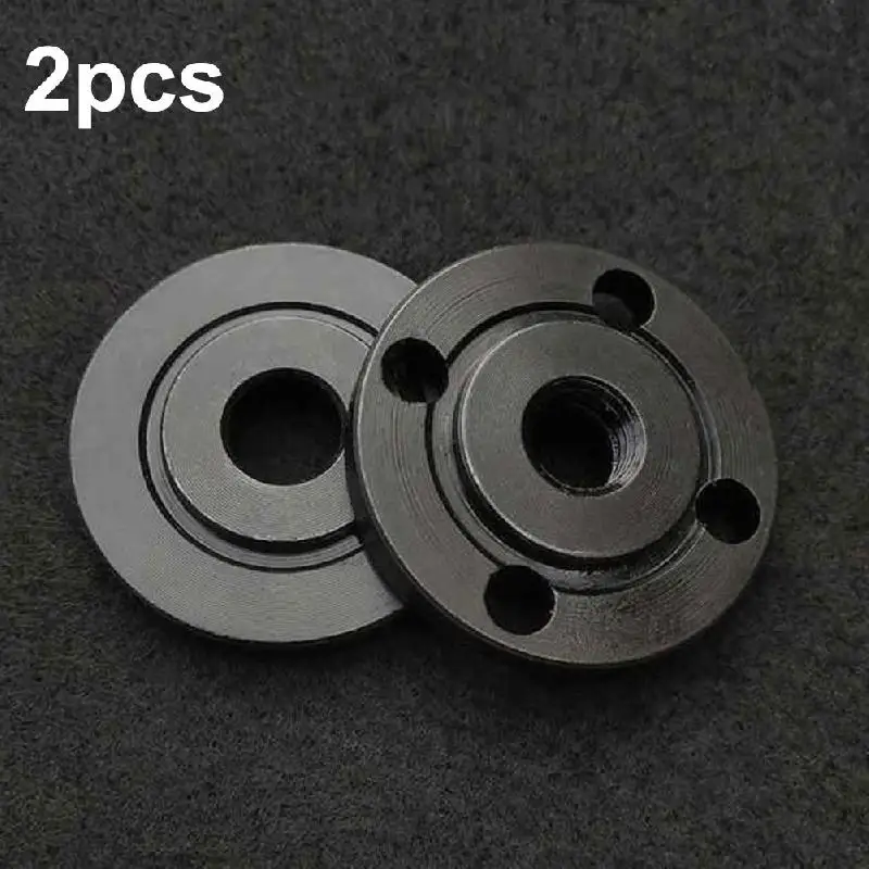 UYANGG 2pcs M14 Thread Angle Grinder Inner Outer Flange Nut Set for 14mm Spindle Thread Power Tool Grinders Nuts Grinding Tools