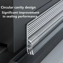 New Self Adhesive Wearable Door Window Sealing Strips for Door Gap Waterproof Dustproof PVC Soundproof acoustic foam seal tape