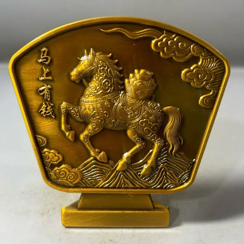 Copper Horse Ornament: A successful auspicious desktop decoration for the New Year and Spring Festival, a meaningful gift fo