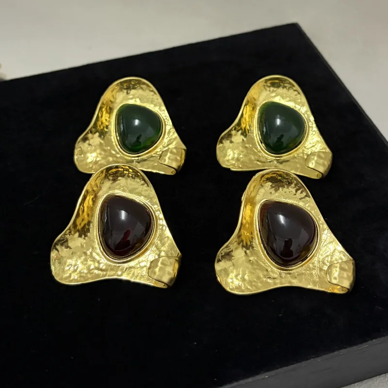 

Unique Design Retro Geometric Multicolor Irregular Earrings for Women Suitable for Parties European And American Style