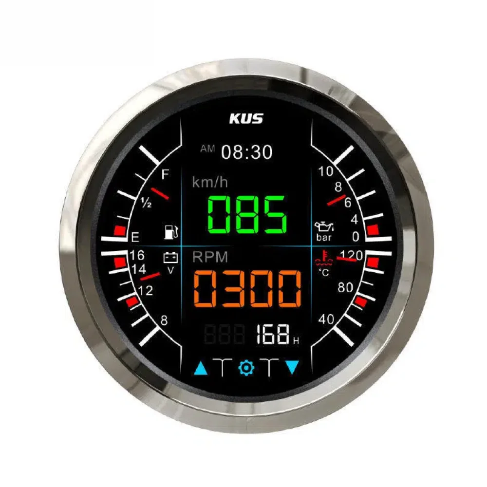 KUS KMG Marine LCD Digital Display Meter Gauge 4.2 Inch with J1939 NMEA2000 Protocol for Boat