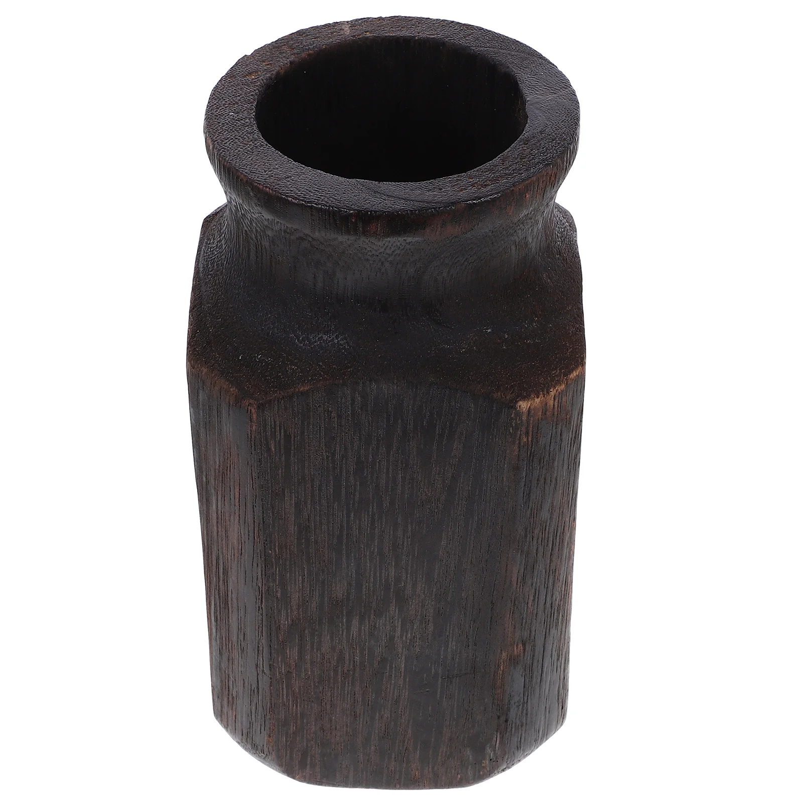 

Wooden Flower Vase Small Size Rustic Wood Floral Arrangement Holder For Home Living Room Bedroom Decor Desktop Bookshelf