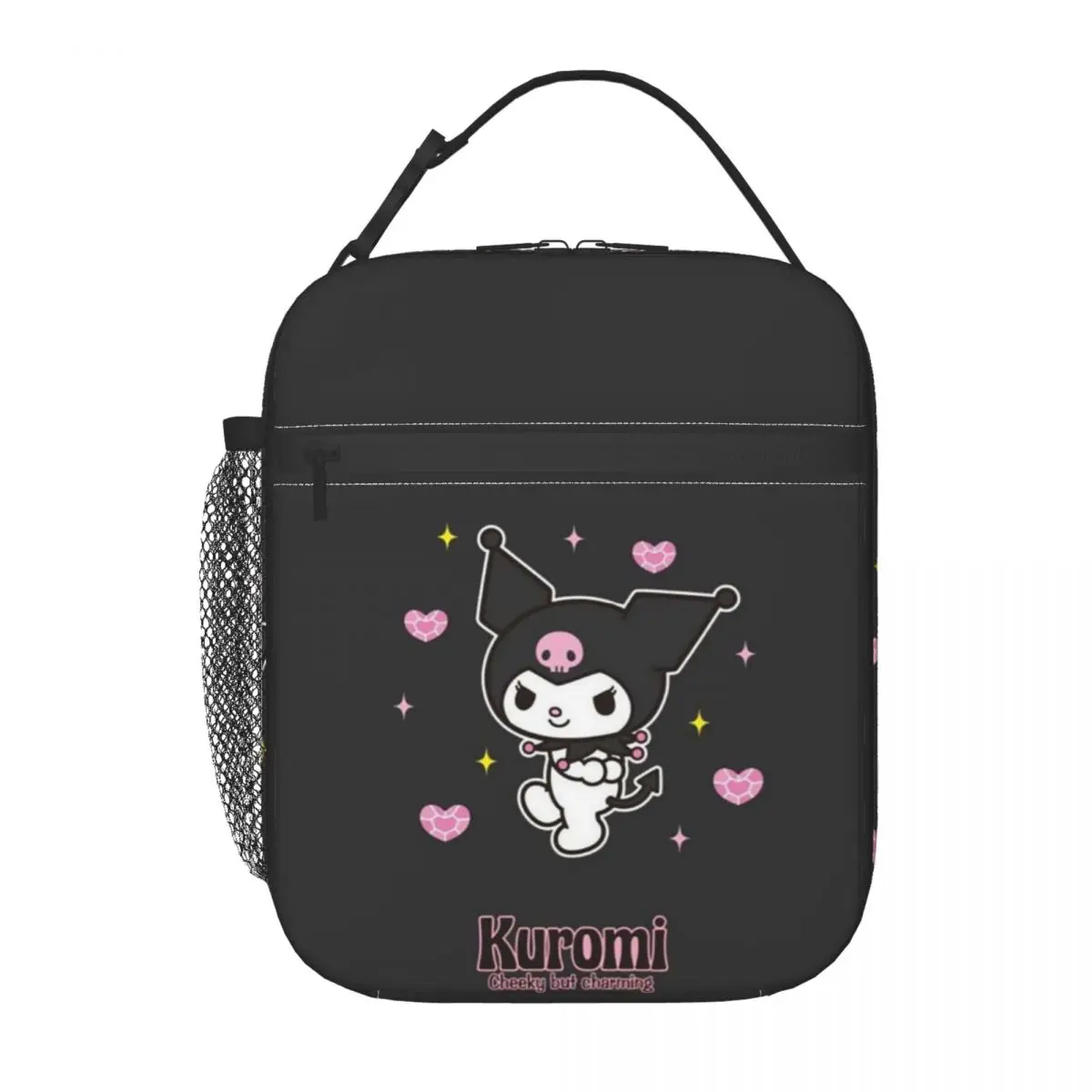 Personalizzato Kuromi Kawaii Anime Lunch Bag per le donne Thermal Cooler isolato Bento Box bambini scuola bambini Tote Bag a tenuta stagna