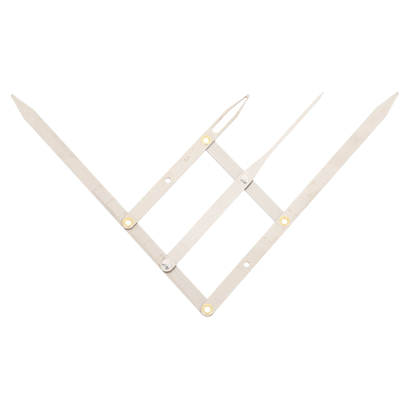 1Pcs Eyebrow Positioning Ruler Stainless Steel Golden Ratio Measuring Tool for Microblading Eyebrow Design Drawing Tattooing Use