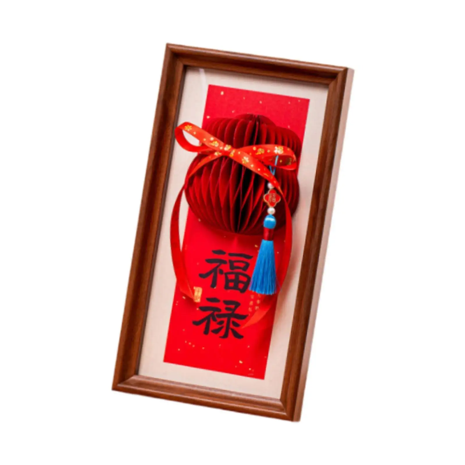 New Year Decorative Painting Tabletop and Wall Hanging for Home Shelf Mantel