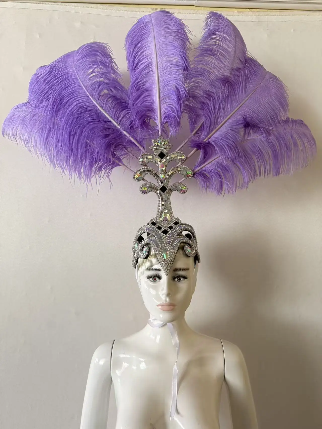 الرقص اللاتينية سامبا اكسسوارات الموضة رائعة غطاء الرأس الريش عروض الرقص حساسة الاكسسوارات سامبا الملابس