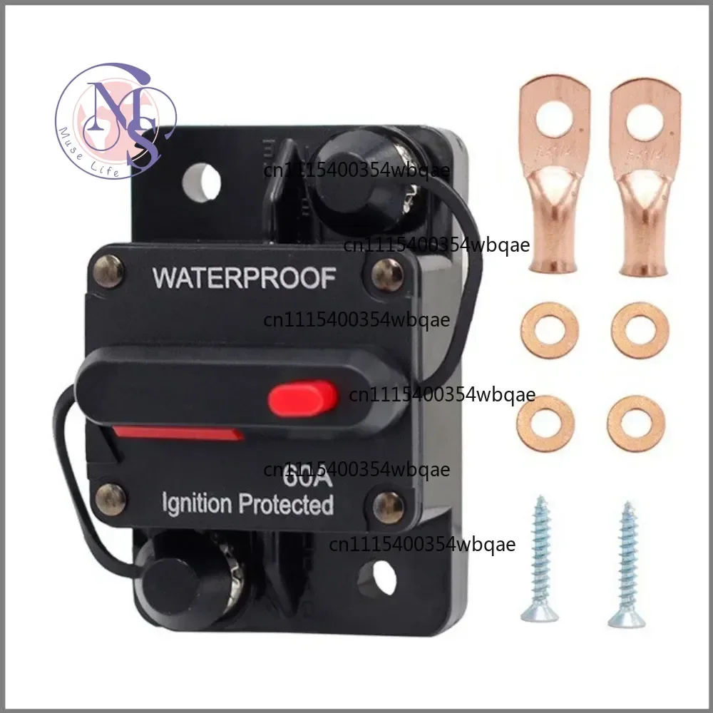 ZOCI-FOR-Manual Reset CB5 Circuit Breaker 30-300A Auto Audio Power Switch Fuse Holder With Terminal Pad Protector