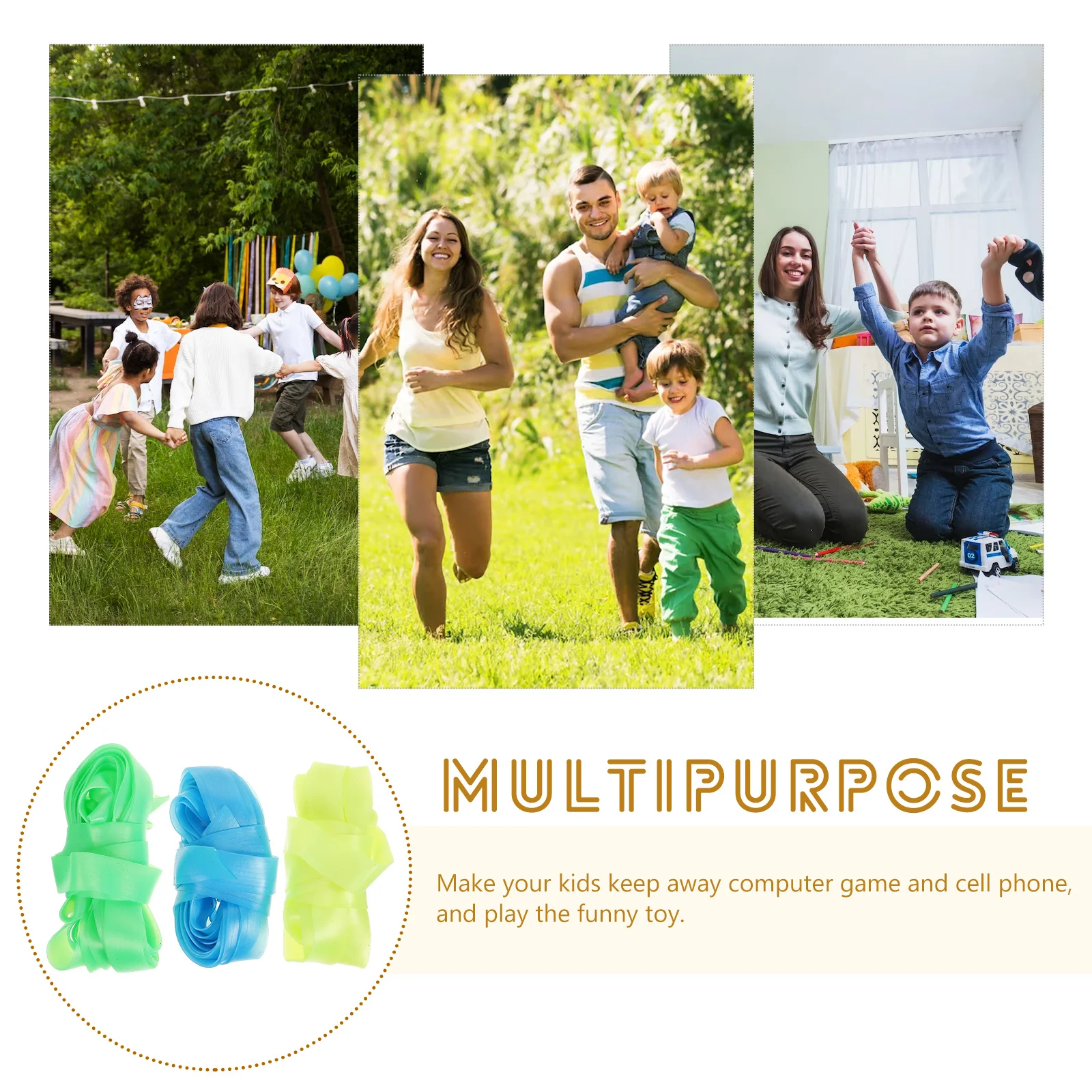 

Kids Jump Rope for Outdoor Indoor Sports Lightweight Elastic Skipping Rope for Children Exercise and Fitness Training Fun