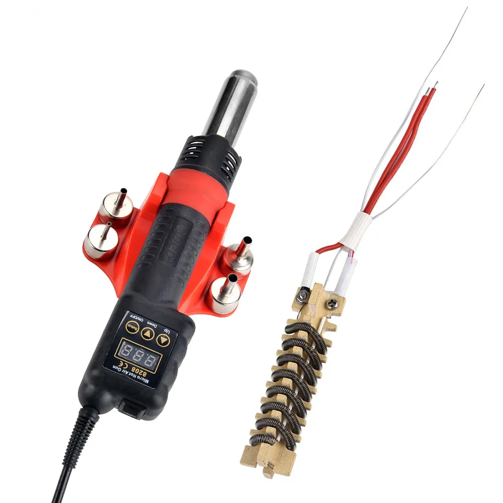 Pistolet na gorące powietrze JCD 8208 Micro 750W, stacja lutownicza, cyfrowy wyświetlacz LCD, pistolet do lutowania, suszarka do włosów, narzędzia do lutowania BGA IC — zdjęcie produktu 11