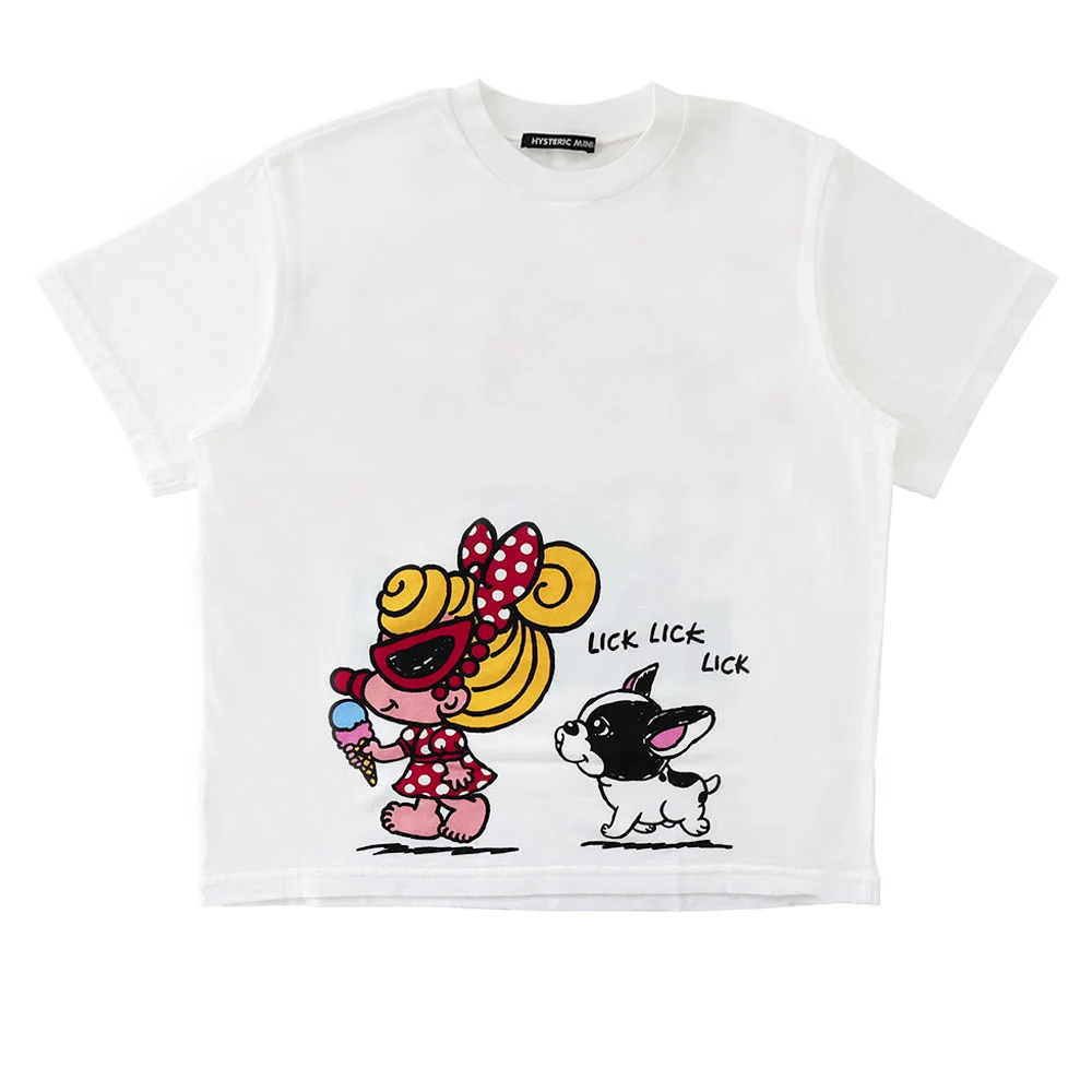 Summer Hot-Selling Black Super Pacifier Ice Cream Print Cotton Comfortable Children\'s T-Shirt Loose Versatile Boy Girl T-Shirt